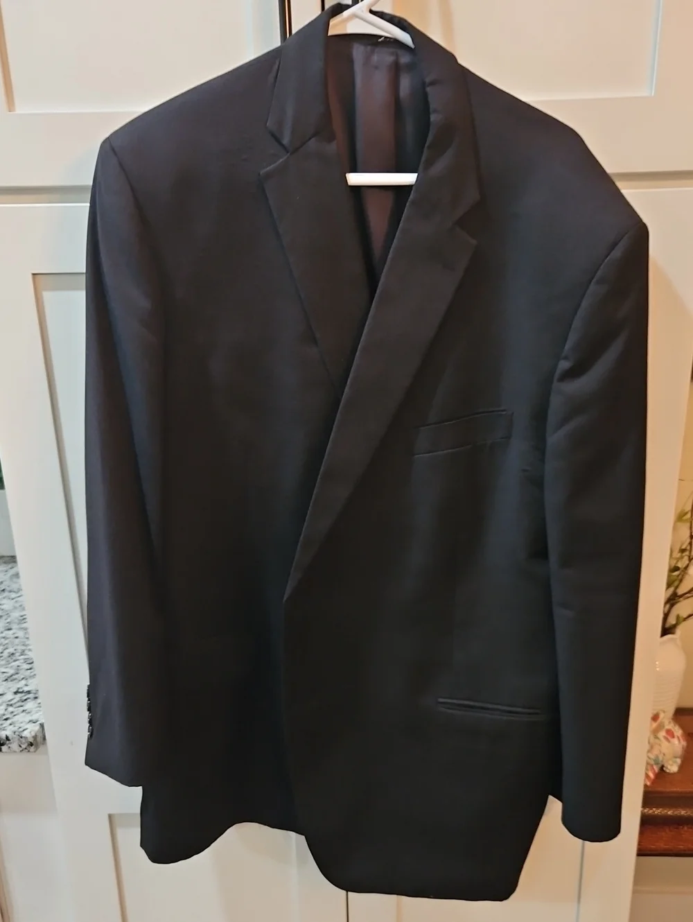 Jones New York Black Men's Single-Breasted Blazer 52r